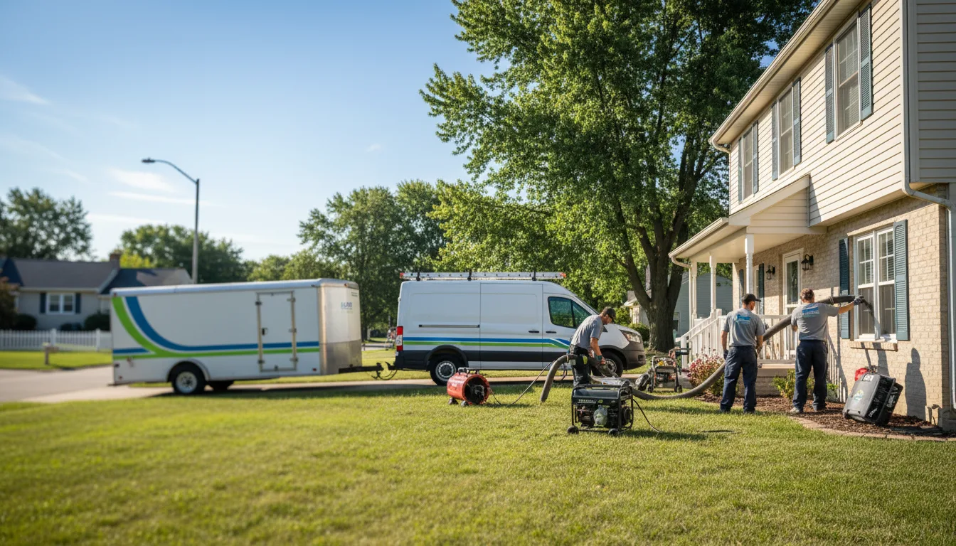Flooded Basement Restoration And Cleanup With Repair in Bowling Green, OH near me